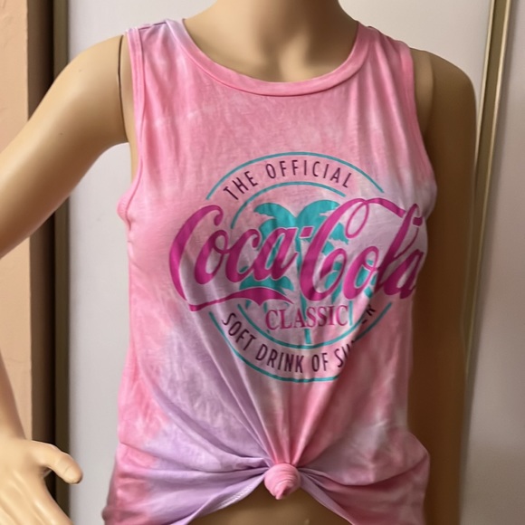 Coca-Cola pink tank top. Women’s size S - Picture 2 of 8